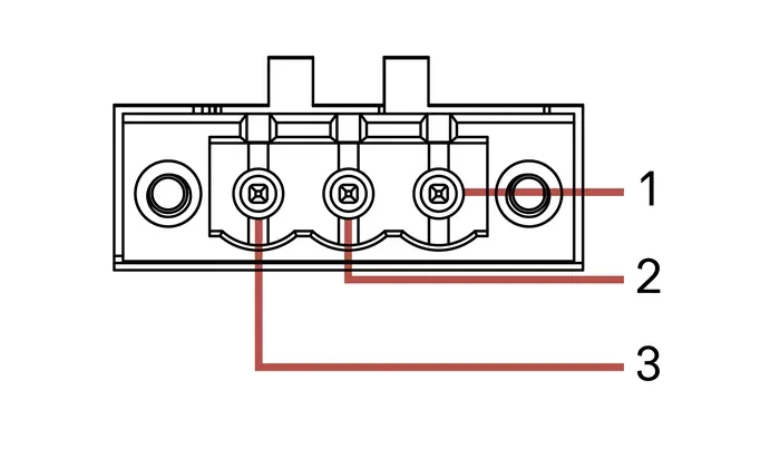 Power input pinout