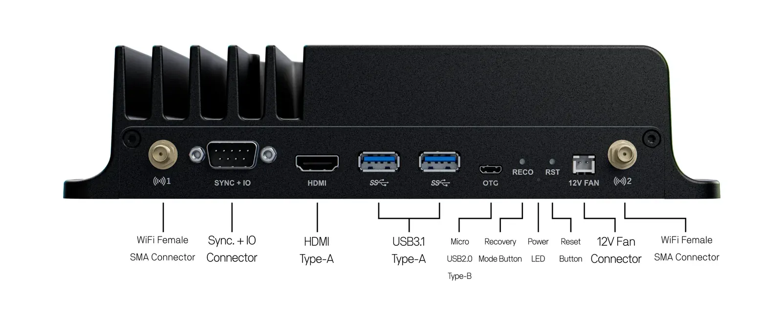 ZED Box 2 rear panel