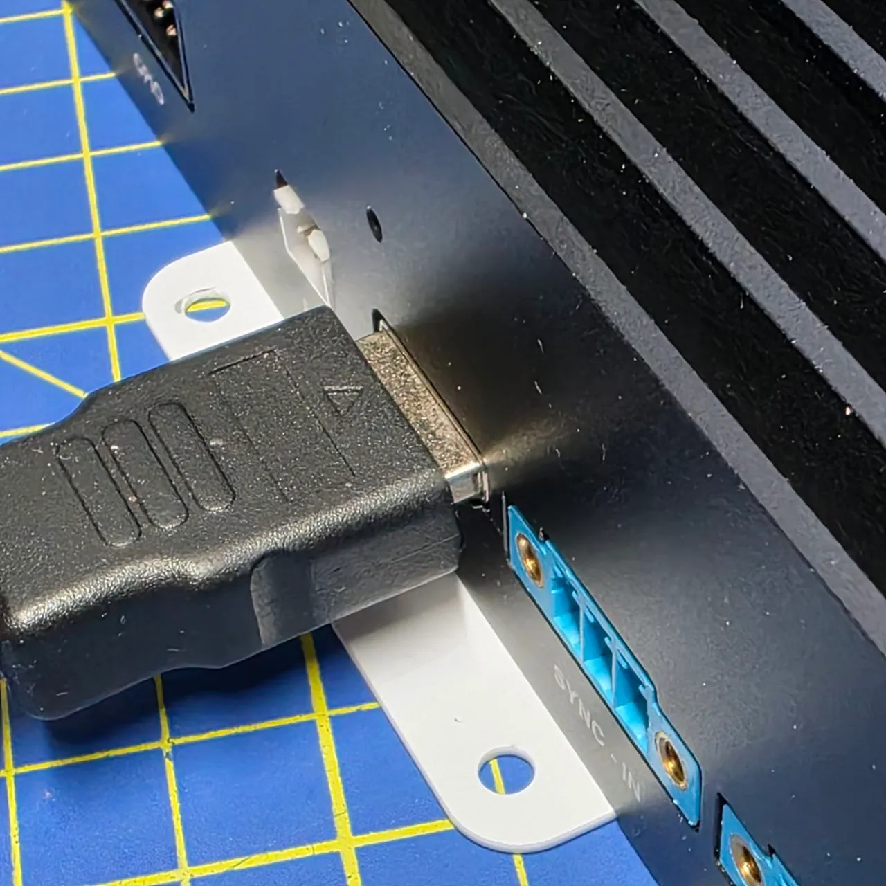HDMI connector inside view